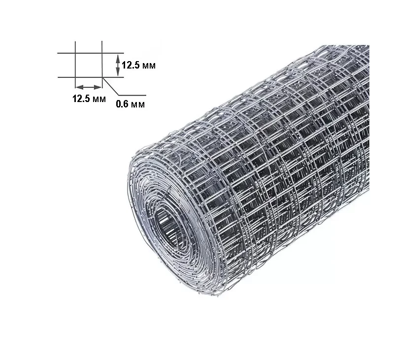 Купить Сетка оцинкованная 10х10х0,6 мм (1х15 м)