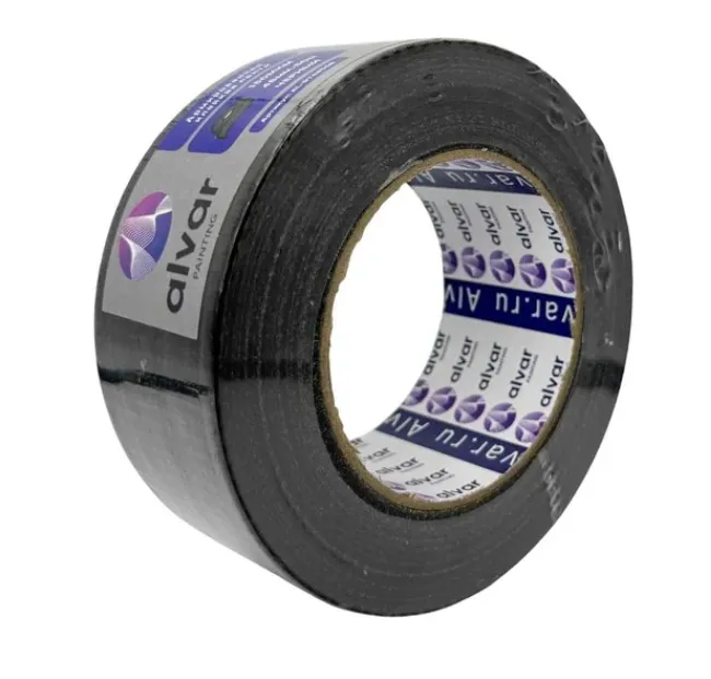Купить Армированная клейкая лента Alvar 48 мм, 50 м, 150 микро, черная 