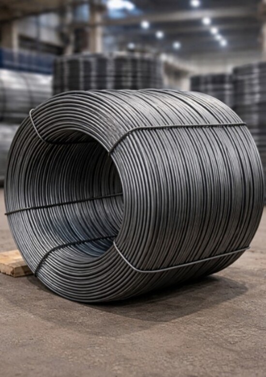 Катанка стальная 5–8 мм в мотках