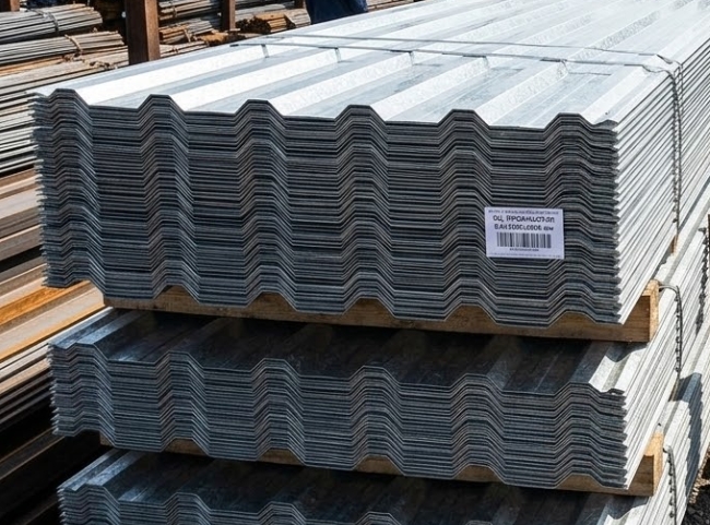 Купить оцинкованный профнастил для крыши в Москве