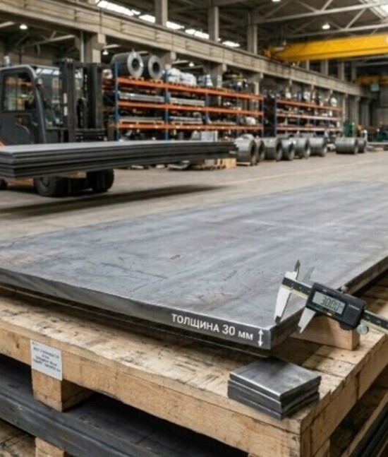 Лист стальной толщиной 30 мм для мостов