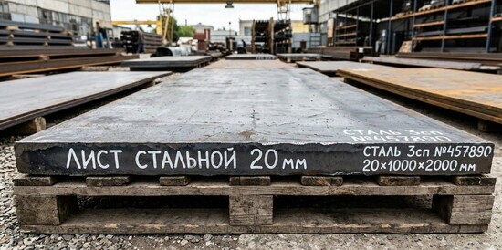 Лист стальной толщиной 20 мм для строительства