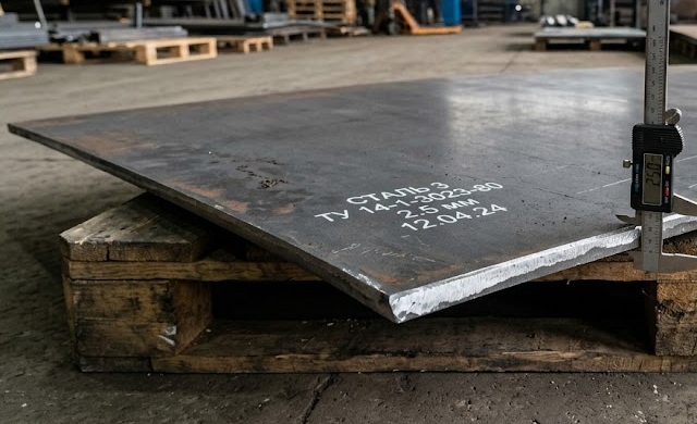 Купить лист стальной толщиной 2.5 мм в Москве в розницу и оптом